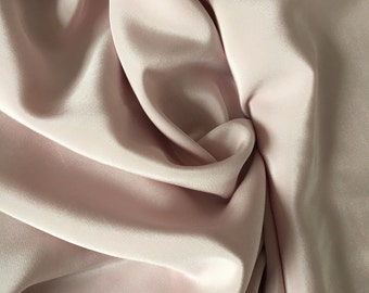 Light Pink Pure Crepe , Pale Old Rose fabric for lingerie, Soft lingerie fabric plain dyed fabric by the 50cm 138cm (54") wide silk fabric