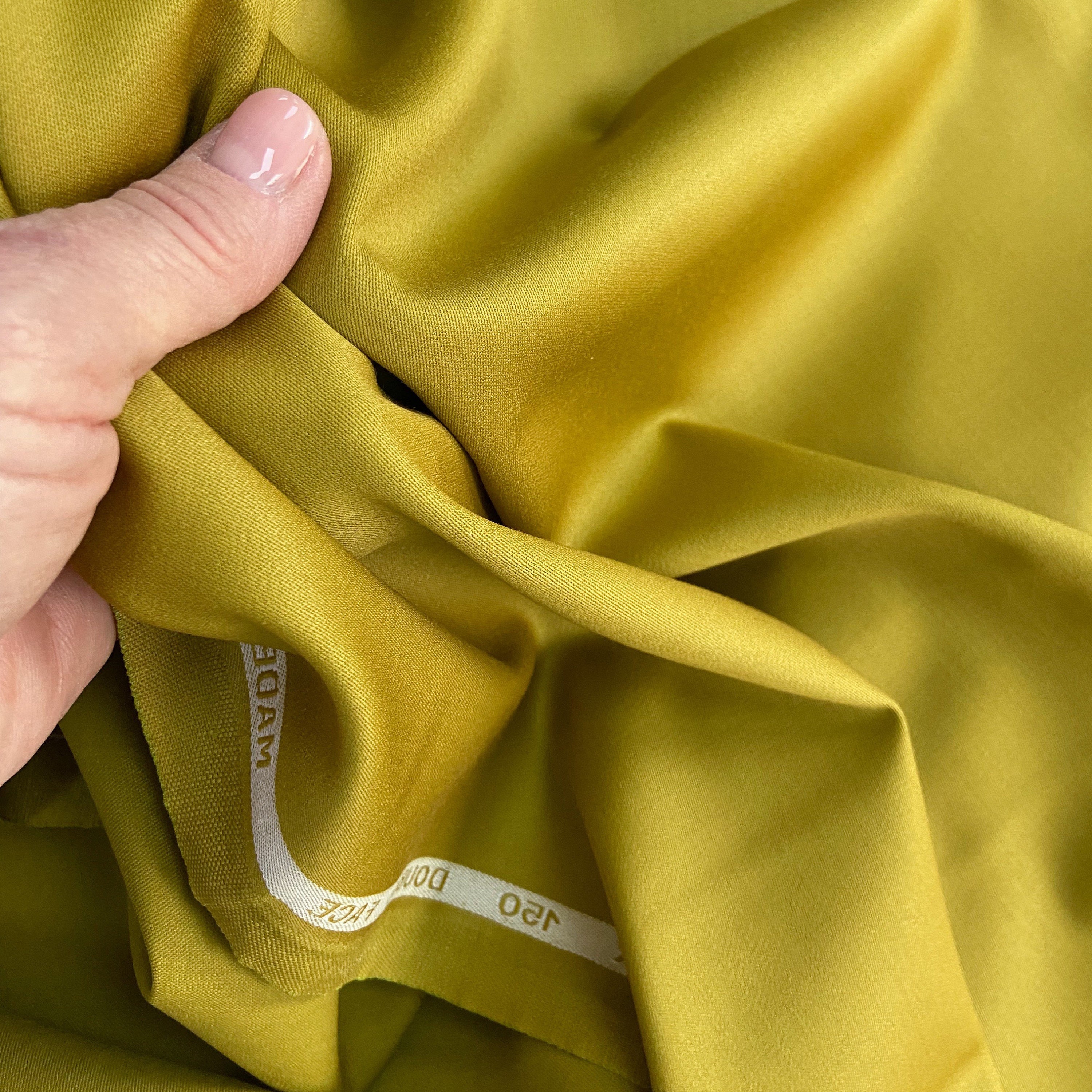 1/2 Yard Mustard Color Italy Wool Fabric Wool Elastane Fabric Etsy Canada