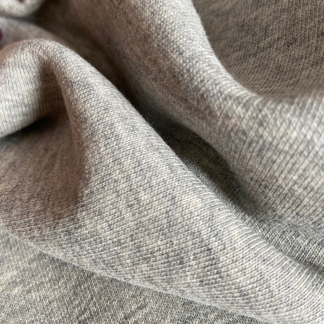 Cotton Jersey Grey Color Fabric for Tracksuits, Dress, Childrens