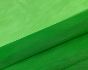 Bright Green 18 (spring grass) color, of high quality, tulle for veil, soft tulle fabric tulle skirt, dress, width 3m, sold per meter
