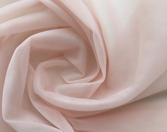 Tulle Soft Rose Powder 7 color of high quality, Old Pink Powder tulle for veil, soft tulle fabric skirt, dress, width 3m, sold by the  meter