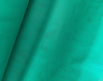 Tulle fabric Soft Green color 72, Green Tulle of high quality, tulle for veil, soft tulle fabric skirt, dress, width 3m, sold per metrs