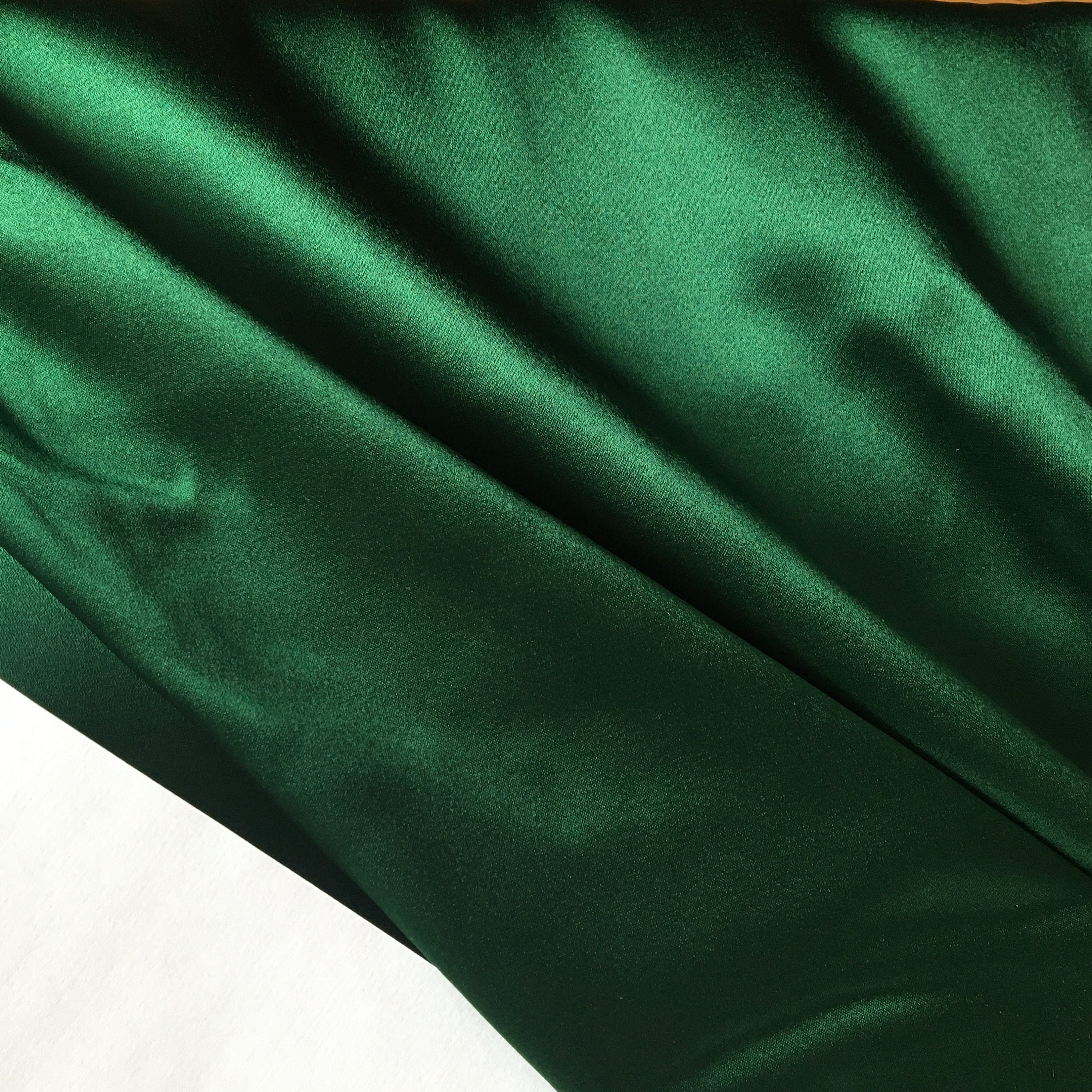 Lycra De Seda Pura Color Verde Brillante 140 Cm De Ancho Corte Etsy