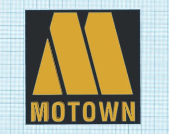 Motown Record Label Logo Motown Keychain gift for Music Lover Soul Music Vintage Old School Logo Keychain Vintage Gift