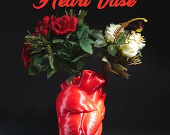 Realistic Heart Vase Realistic Heart shaped flower vase stand valentines vase