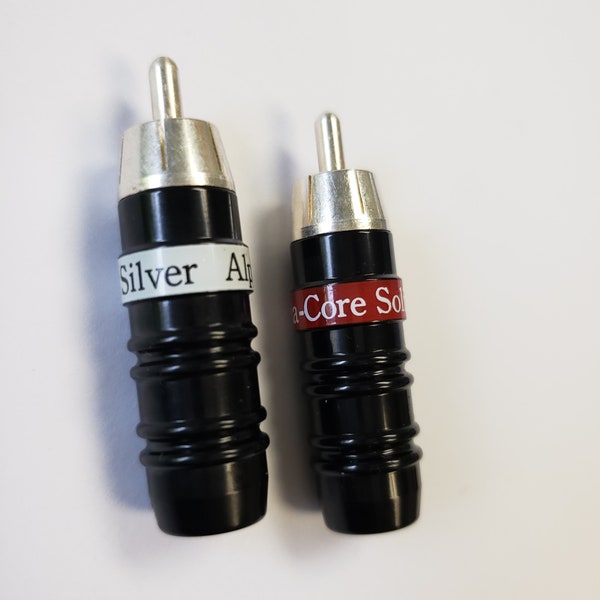 AG2K RCA Connectors Solid Silver - one pair