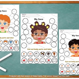 Atividade de rotulagem de peças My Face, primeiro ano, creche, KS1, ensino, estágio principal, cartão de jogo, educação em casa, pré-escola, educação infantil