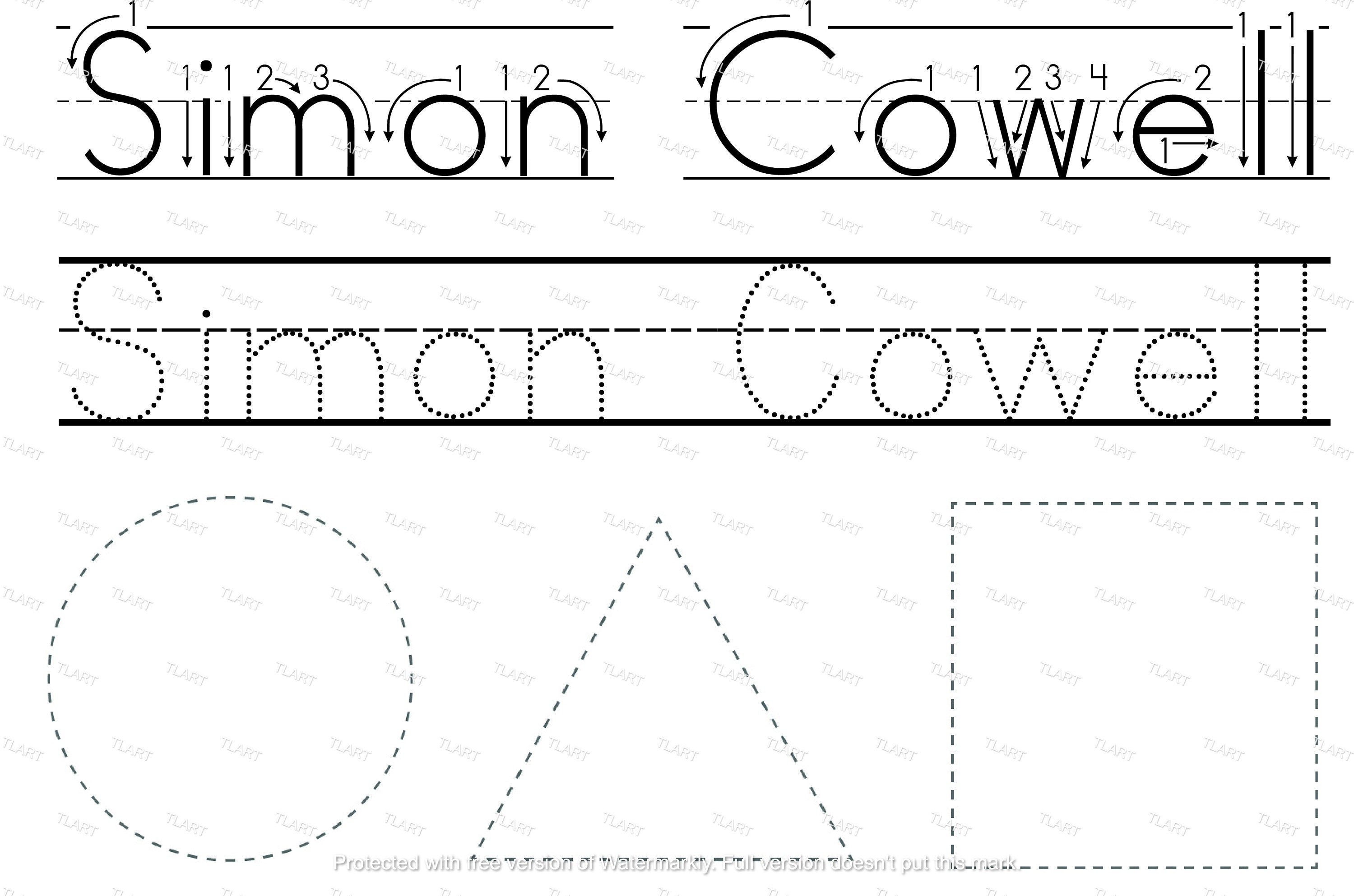 personalization name tracing worksheet learn to write your etsy