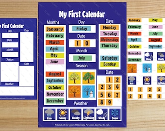 Australian Kids Daily Calendar 2023 Morning Board Preschool - Etsy
