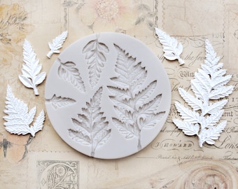 Silicone mold with leaf motives