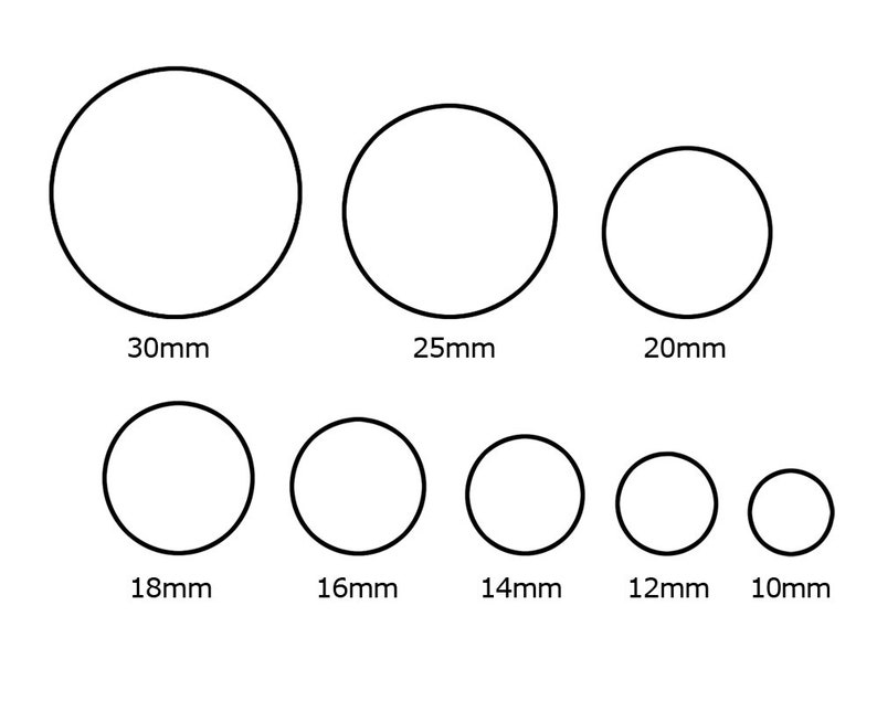 Muster Cabochon Vorlagen für runde Bottlecaps und Cabochons in allen gängigen Größen Bild 3