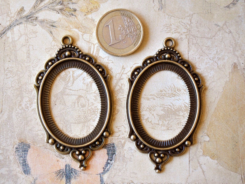 Eine hochwertige ovale 30x40 mm Cabochon Fassung | Etsy