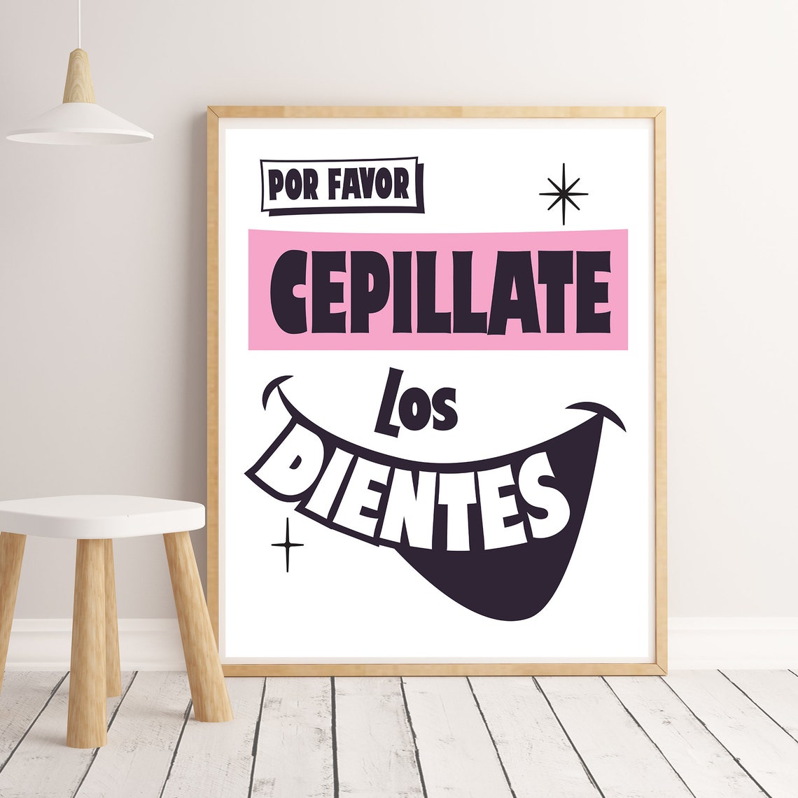 Cepillate Los Dientes Please Brush Your Teeth Spanish Etsy
