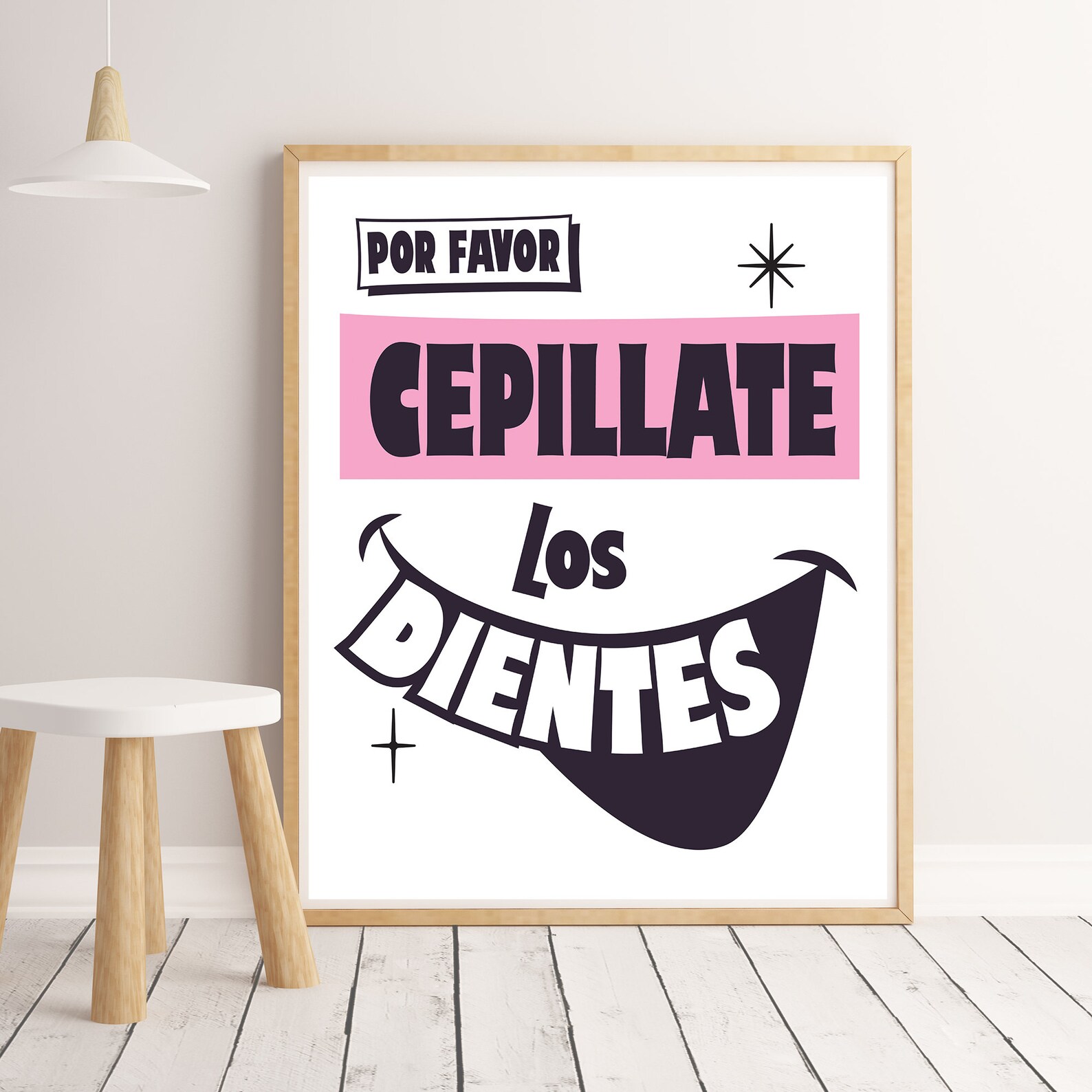 Cepillate Los Dientes Please Brush Your Teeth Spanish Etsy