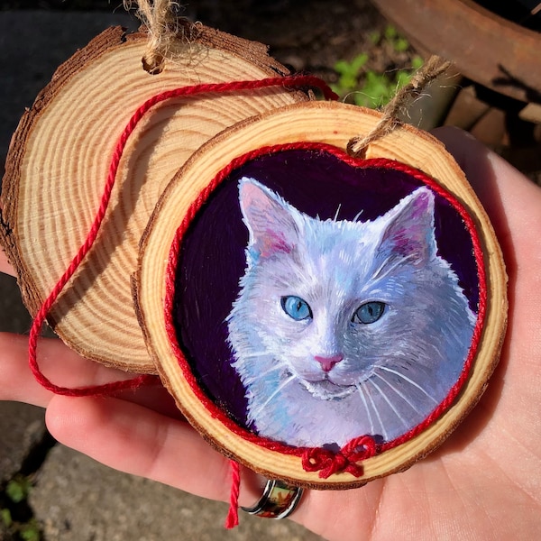 Custom Hand-painted Pet Portrait Ornament