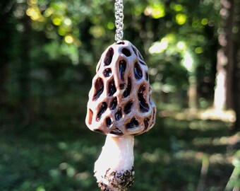 Handmade Mini Morel Mushroom Vessels