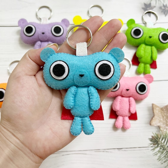 もちぐまんフェルトキーホルダー：かわいいアニメギフト - Etsy 日本