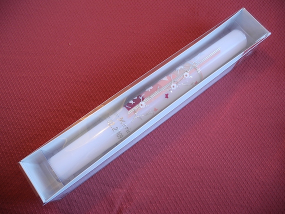 Kerzenkarton für Tauf, u. Kommunionskerzen, Aufbewahrungskarton,Aufbewahrungs-Box,Taufkerzen,Kommunionskerzen, Geschenkkarton,Box für Kerzen