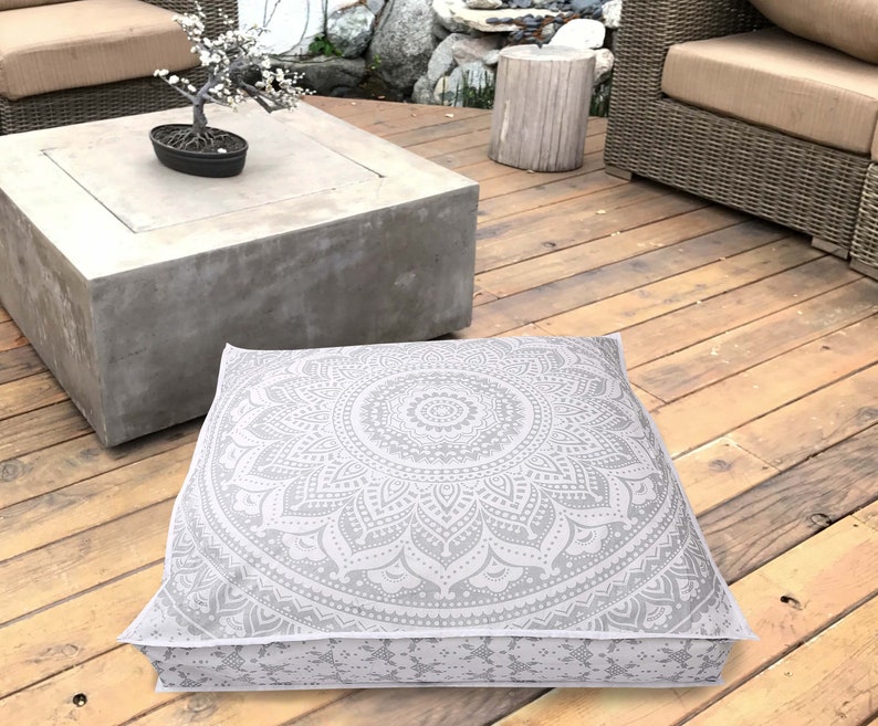 Cushions Covers Home Garden 35 White Silver Extra Large Floor