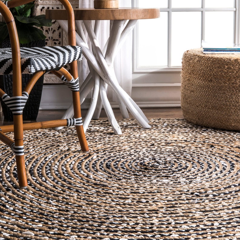 Jute Round Home Decor Rug Jute Rug For Floor and kitchen Etsy