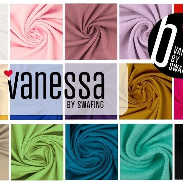 11,98 Euro/m Unijersey basic "Vanessa", Swafing, Farbauswahl