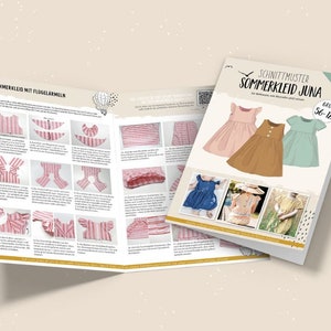 Papierschnittmuster "Sommerkleid Juna" von Lybstes (Gr. 56-122)