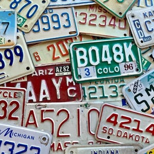 Placas de motocicleta autênticas - Escolha um estado - Condição de fabricação