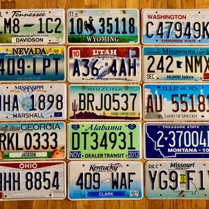 Conjunto de 15 placas coloridas/gráficas de 15 estados diferentes