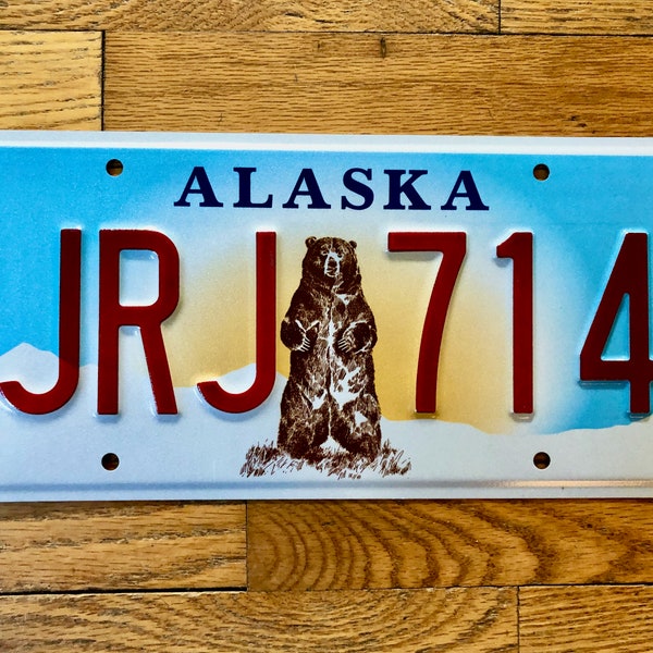 Alaska Bear License Plate