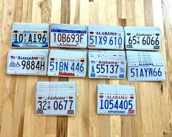 100 Alabama License Plates- 10 of Each Version