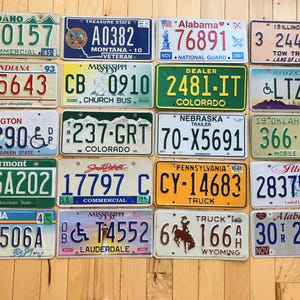20 placas de veículos não destinados a passageiros/especiais: caminhão, trailer, deficientes, veteranos...