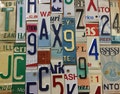 Good Condition Raised/Embossed License Plate Letters and Numbers to Build Your Own Signs