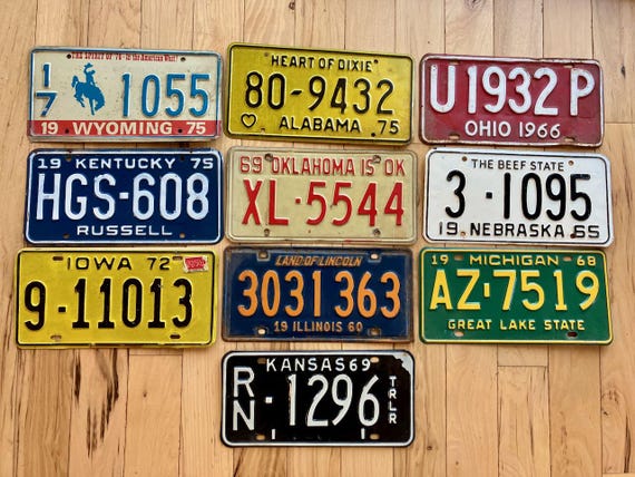 Plaque immatriculation USA - La Tranchée Militaire