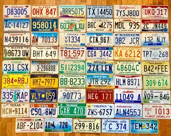 50 State License Plate Set Plus DC, American Samoa and USVI - Good Condition