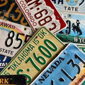 Authentic License Plates - All States Available & More In Craft Condition