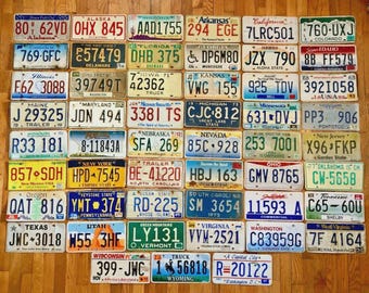 50 State Set of License Plates + Washington DC in Craft Condition