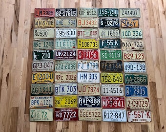 Vintage Lot of 50 License Plates - All 1979 & Older