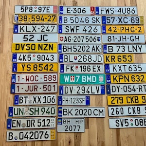Good Condition European License Plates - Poland, France, Germany, Czech Republic, Romania, Spain, Netherlands...