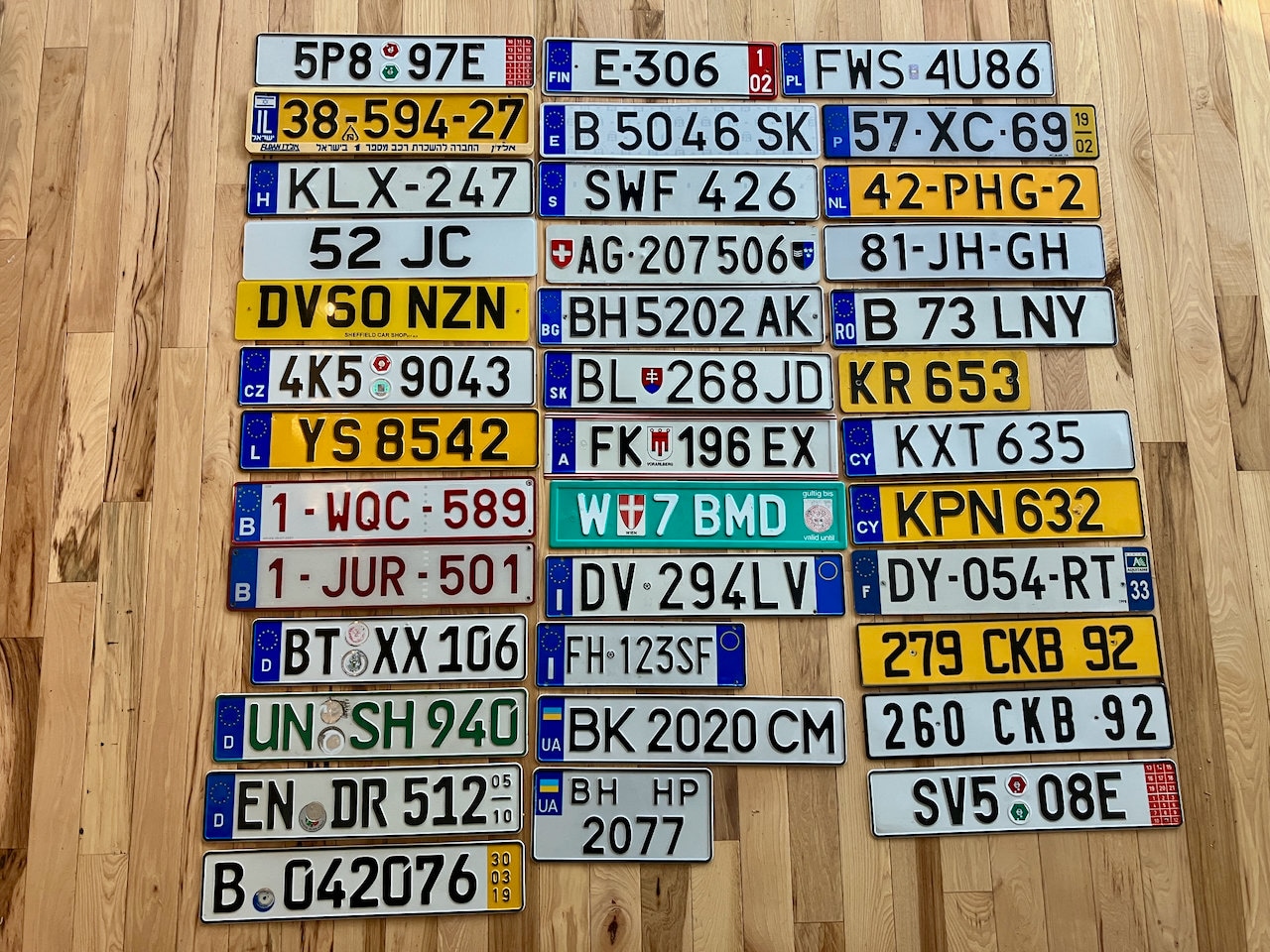 Buy European License Plates Poland, France, Germany, Czech Republic,  Romania, Spain, Netherlands Online in India 