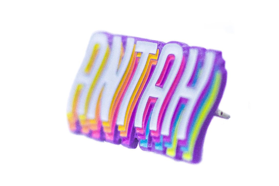 Glow In The Dark Pin / Enamel Pin Set / Around The World / Etsy