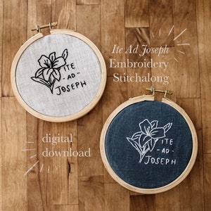 Ite Ad Joseph Haft Stitchalong CYFROWE POBIERANIE