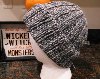 Ribbed Winter Hat - Speckled Grey
