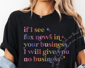 Anti Fox News Shirt, Democrat Shirt, Anti Trump MAGA Republican Conspiracy Tshirt for Liberals, Anti Conservative You're In a Cult Tshirt