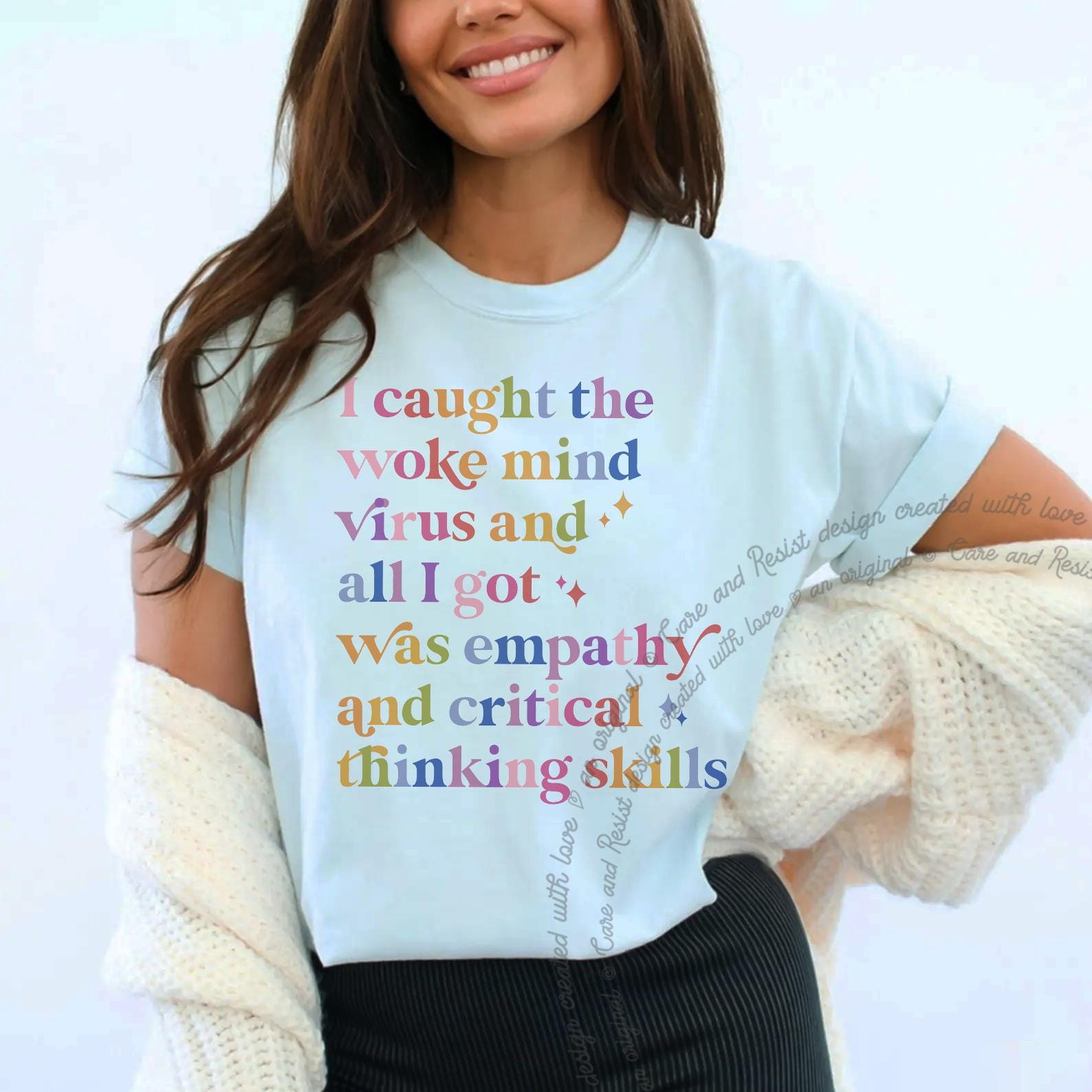 I Caught the Woke Mind Virus Shirt, Woke T-shirt, Woke AF Empathy