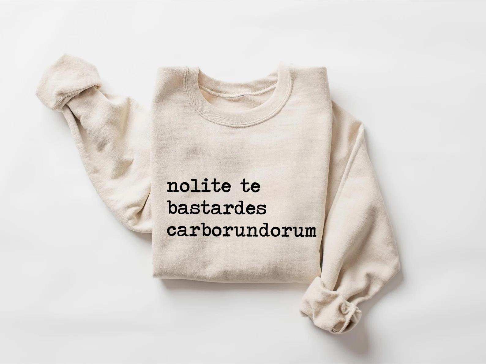 Women's 'Nolite Te Bastardes Carborundorum' T-Shirt - Handmaid's Tale Graphic Tee, Vintage Style, Grey - View #9