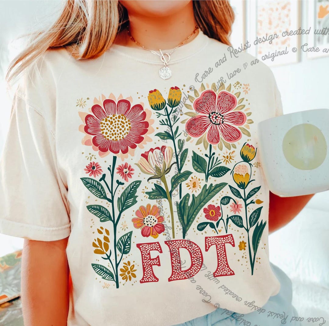 Tシャツ・カットソー TNTNTUTU Character Pop Flower Fruit Fancy Cutsew 70's Party, Hipster Groovy Flower Power Orange, Yellow