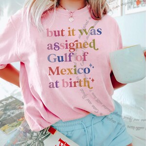 Team Gulf of Mexico America golfo de anti trump democrat liberal shirt tee t-shirt shirt tshirt apparel gift anti-fascist fascist fascism fragile masculinity 1569 dissent anti-elon elon musk deport progressive woke political support immigrants immigration rainbow colorful font words letter design retro vintage cute girly funny joke girl trans transgender support pronoun they them