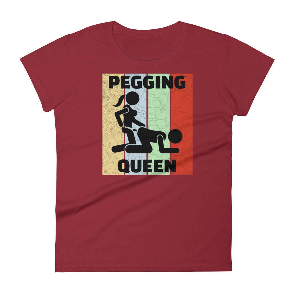 Pegging Queen Fetish Women's Short Sleeve T-shirt BDSM | Etsy