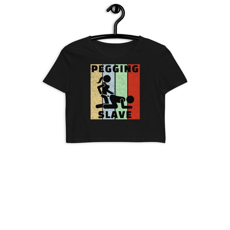 Pegging Slave Organic Crop Top Submissive Clothing Sissy Punishment Outfit BDSM Gear For Her