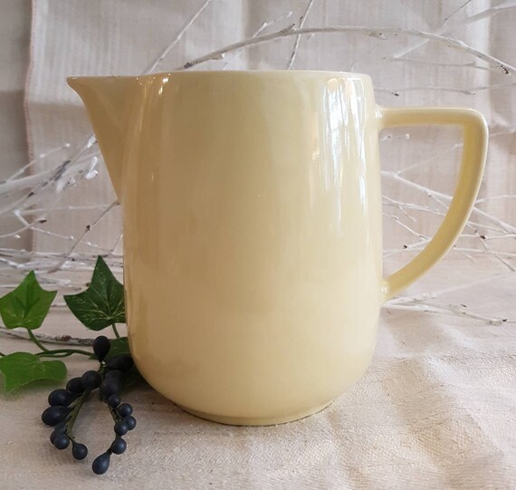 Milk Jug Pale Yellow Etsy